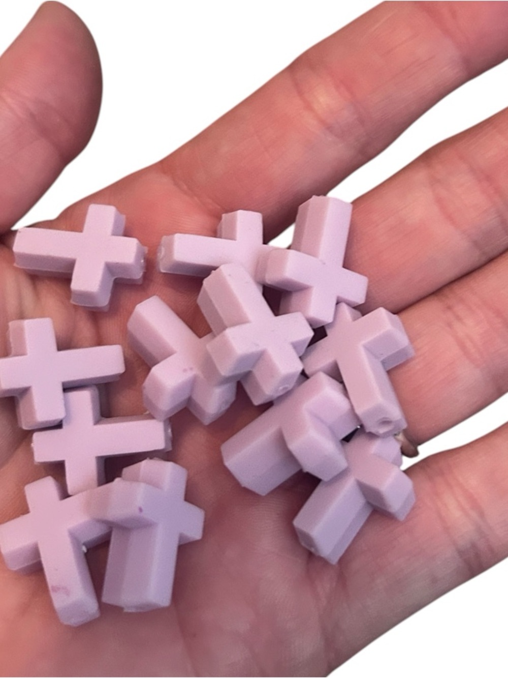 Light Purple Silicone Crosses | Lot of 100